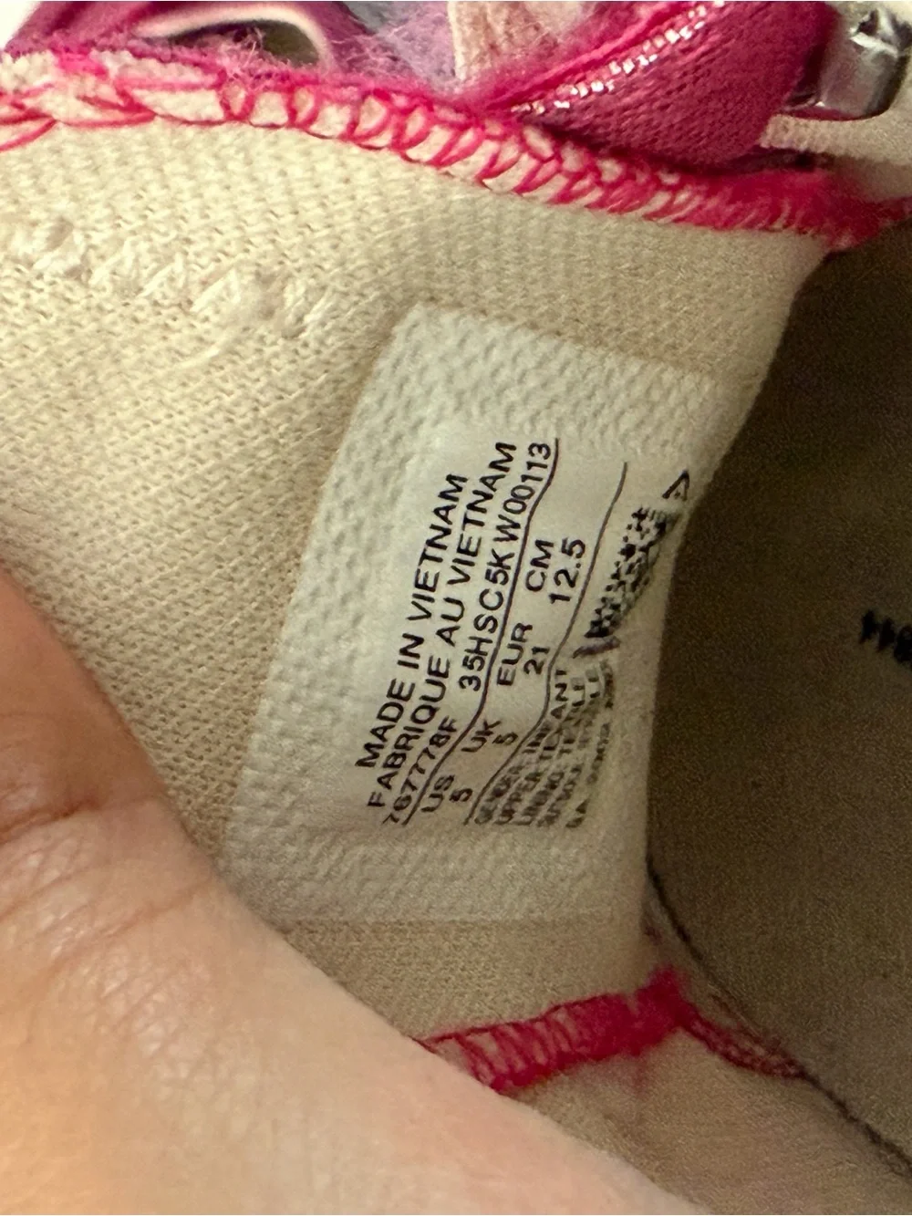 Converse Toddler 5k Pink Low-Top Velcro Sneakers